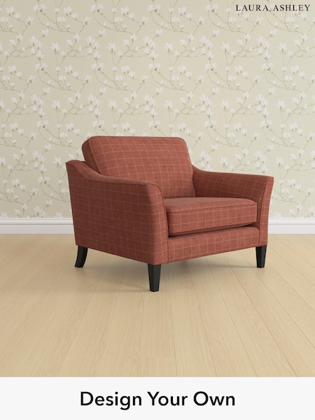 Carolyn Check/Terracotta Orange Marford By Laura Ashley (W47125) | £900