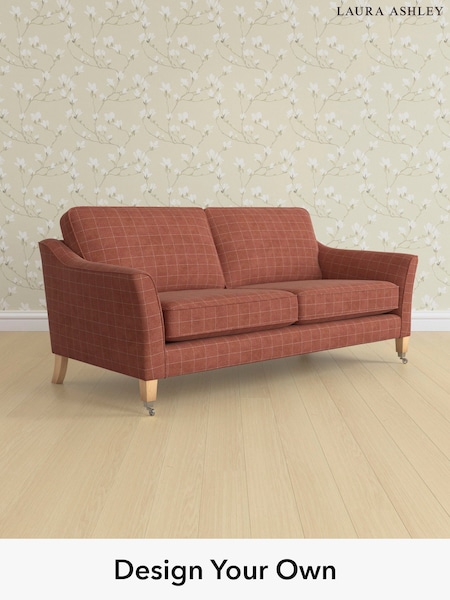 Carolyn Check/Terracotta Orange Marford By Laura Ashley (W47125) | £1,350
