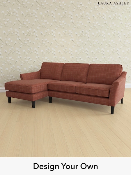 Carolyn Check/Terracotta Orange Marford By Laura Ashley (W47125) | £2,150