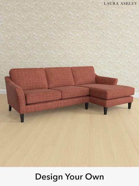 Carolyn Check/Terracotta Orange Marford By Laura Ashley (W47125) | £2,150