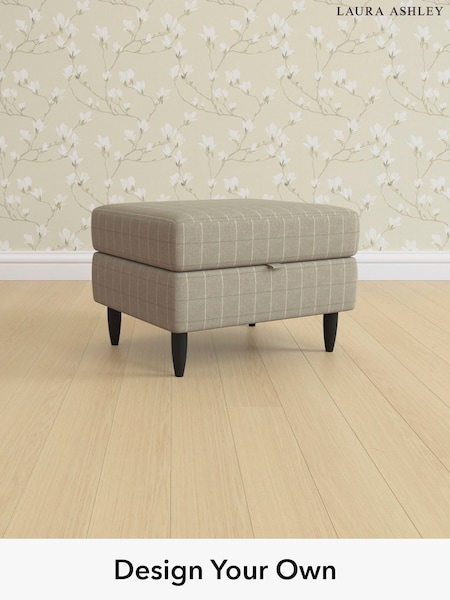 Carolyn Check/Hazelnut Natural Radcliffe By Laura Ashley (W47146) | £500