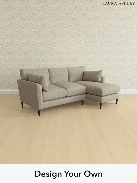 Carolyn Check/Hazelnut Natural Radcliffe By Laura Ashley (W47146) | £2,575