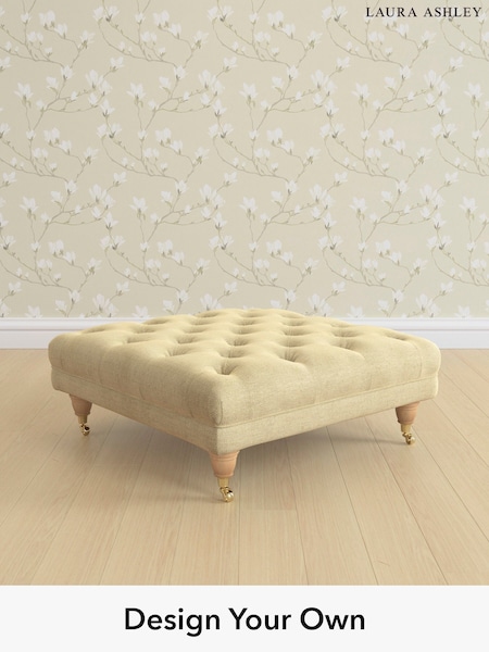 Edwin Chenille/Truffle Natural Gloucester Button Back By Laura Ashley (W47220) | £650