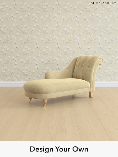 Edwin Chenille/Truffle Natural Gloucester Button Back By Laura Ashley (W47220) | £1,150
