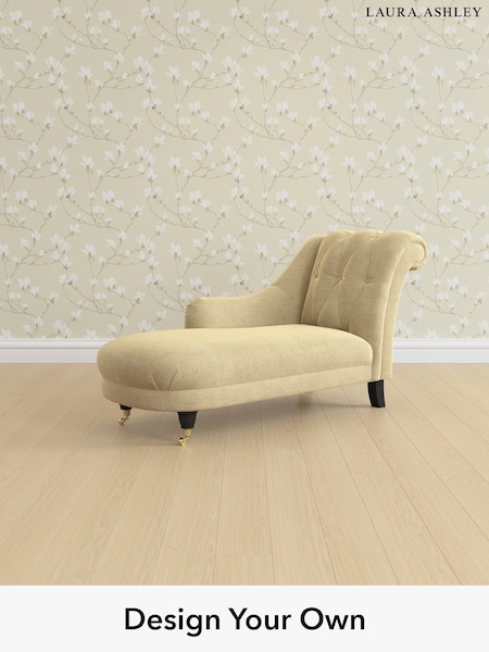 Edwin Chenille/Truffle Natural Gloucester Button Back By Laura Ashley (W47220) | £1,150