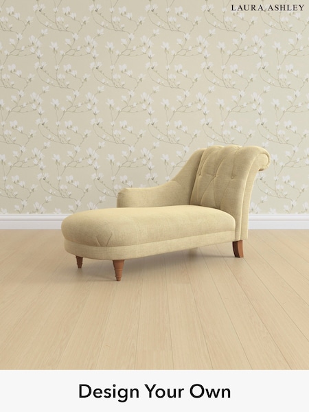 Edwin Chenille/Truffle Natural Gloucester Button Back By Laura Ashley (W47220) | £1,150