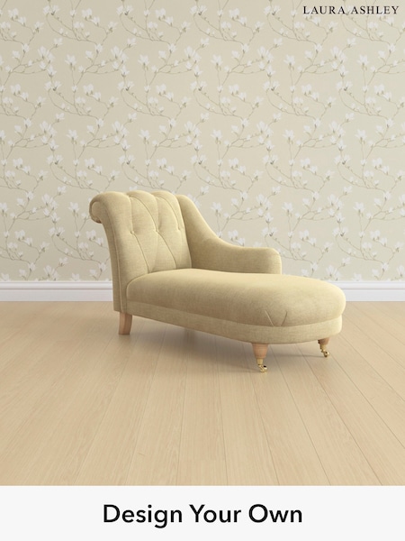 Edwin Chenille/Truffle Natural Gloucester Button Back By Laura Ashley (W47220) | £1,150