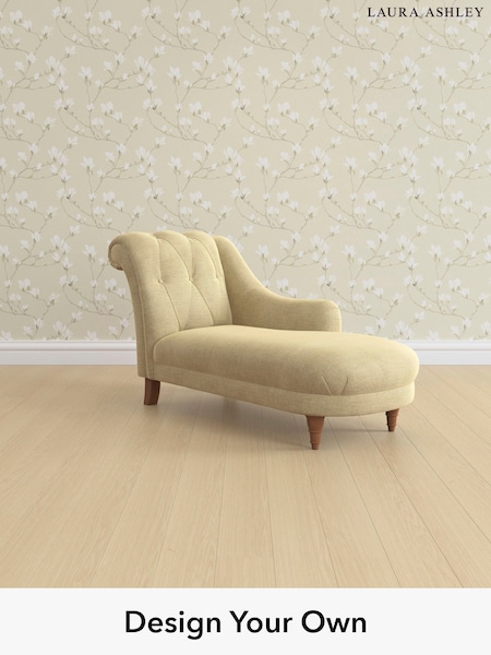 Edwin Chenille/Truffle Natural Gloucester Button Back By Laura Ashley (W47220) | £1,150