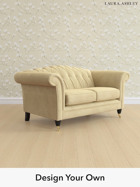 Edwin Chenille/Truffle Natural Gloucester Button Back By Laura Ashley (W47220) | £1,300