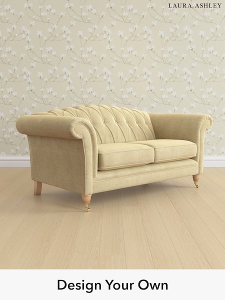 Edwin Chenille/Truffle Natural Gloucester Button Back By Laura Ashley (W47220) | £1,400