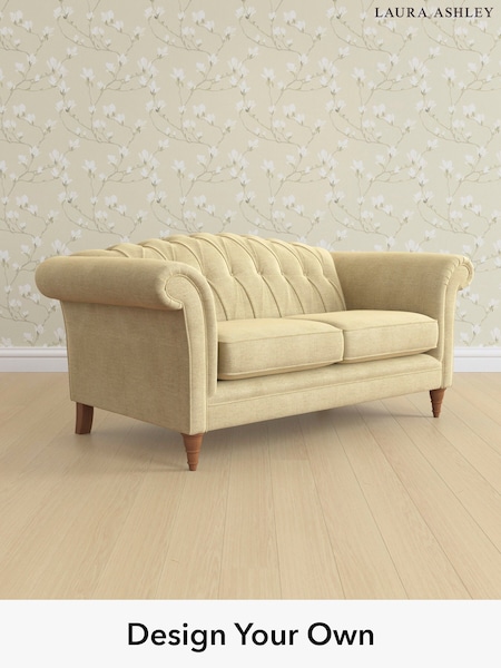 Edwin Chenille/Truffle Natural Gloucester Button Back By Laura Ashley (W47220) | £1,400