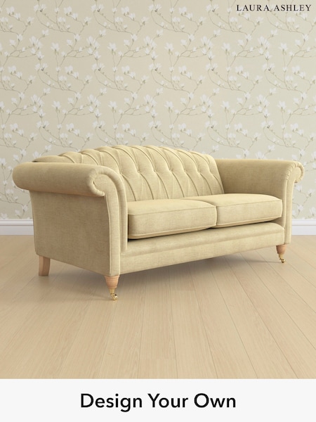 Edwin Chenille/Truffle Natural Gloucester Button Back By Laura Ashley (W47220) | £1,500