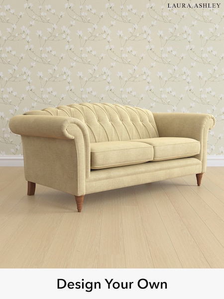 Edwin Chenille/Truffle Natural Gloucester Button Back By Laura Ashley (W47220) | £1,500
