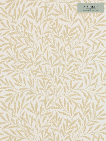 Morris & Co Willow Buff Willow Morris  Friends 10M Wallpaper (W47246) | £108