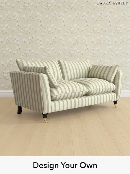 Kinsham Stripe/Hedgerow Green Casterton By Laura Ashley (W47290) | £1,325