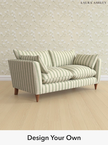 Kinsham Stripe/Hedgerow Green Casterton By Laura Ashley (W47290) | £1,325