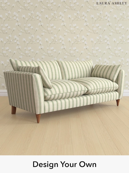 Kinsham Stripe/Hedgerow Green Casterton By Laura Ashley (W47290) | £1,425