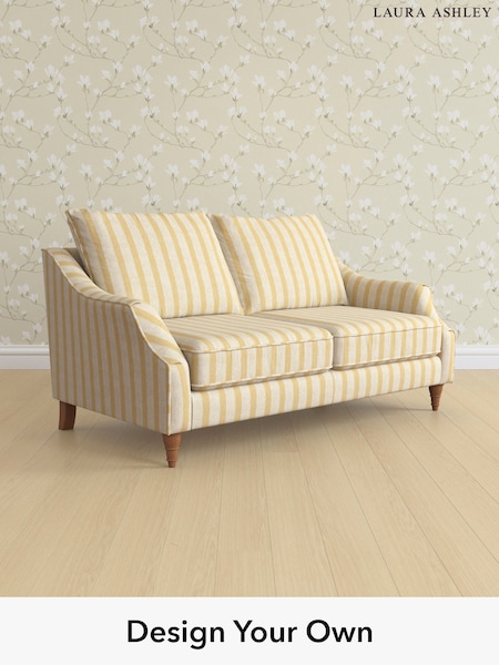 Kinsham Stripe/Ochre Yellow Beverley By Laura Ashley (W47295) | £1,325