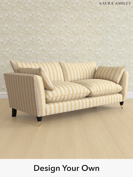Kinsham Stripe/Ochre Yellow Casterton By Laura Ashley (W47296) | £1,425