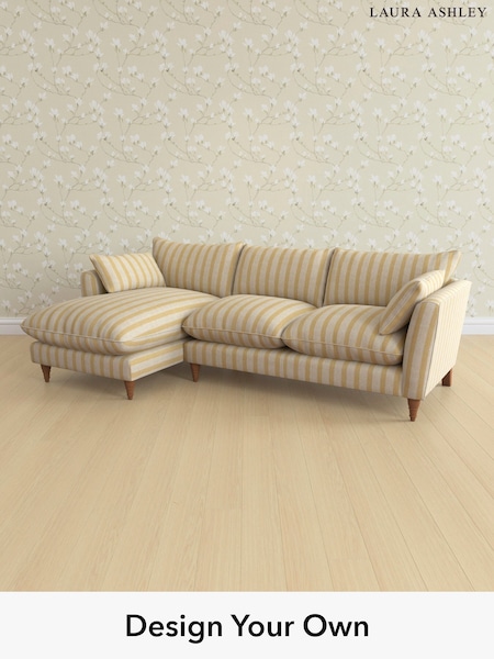 Kinsham Stripe/Ochre Yellow Casterton By Laura Ashley (W47296) | £2,175