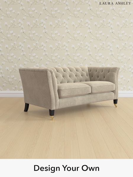 Lundar Chenille/Truffle Natural Chatsworth Button Back By Laura Ashley (W47302) | £1,325