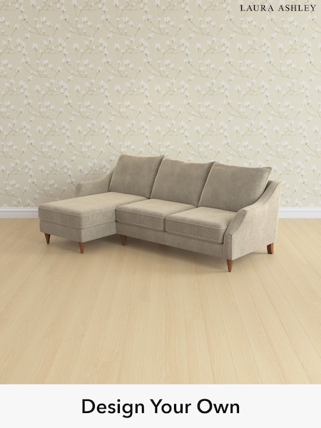 Lundar Chenille/Truffle Natural Beverley By Laura Ashley (W47306) | £2,175