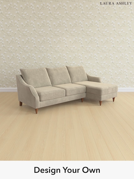 Lundar Chenille/Truffle Natural Beverley By Laura Ashley (W47306) | £2,175