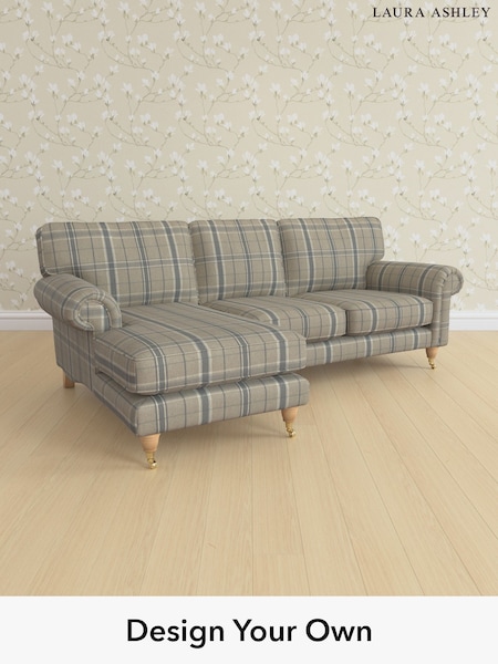 Longstowe Check/French Grey Kingston By Laura Ashley (W47315) | £2,325