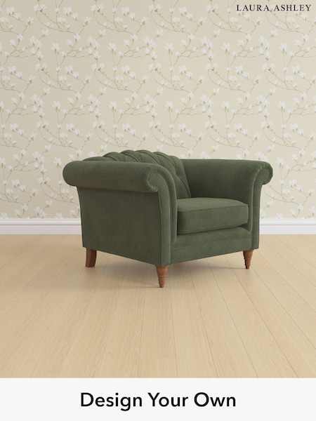Lundar Chenille/Ivy Green Gloucester Button Back By Laura Ashley (W47323) | £950