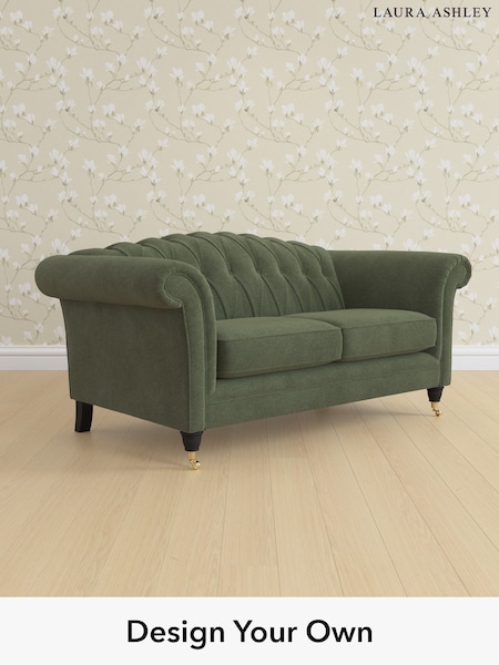Lundar Chenille/Ivy Green Gloucester Button Back By Laura Ashley (W47323) | £1,325