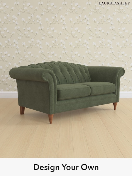 Lundar Chenille/Ivy Green Gloucester Button Back By Laura Ashley (W47323) | £1,325