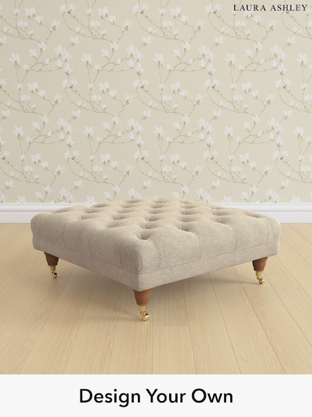Lundar Chenille/Truffle Natural Gloucester Button Back By Laura Ashley (W47325) | £600