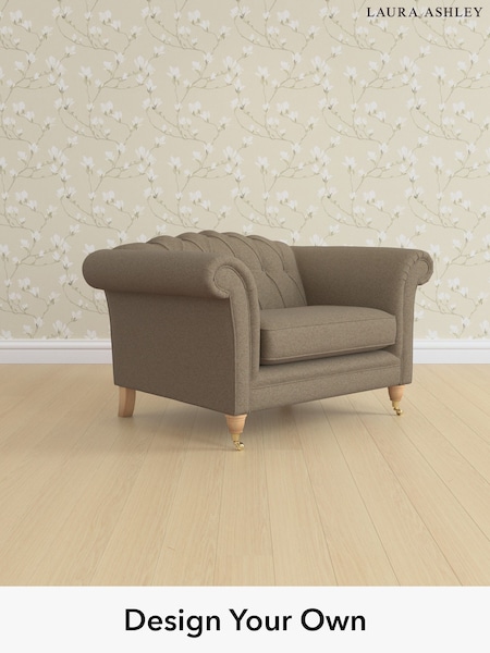 Harley/Truffle Natural Gloucester Button Back By Laura Ashley (W47327) | £1,150