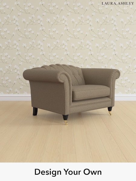 Harley/Truffle Natural Gloucester Button Back By Laura Ashley (W47327) | £1,150