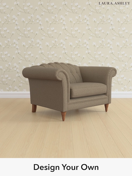 Harley/Truffle Natural Gloucester Button Back By Laura Ashley (W47327) | £1,150
