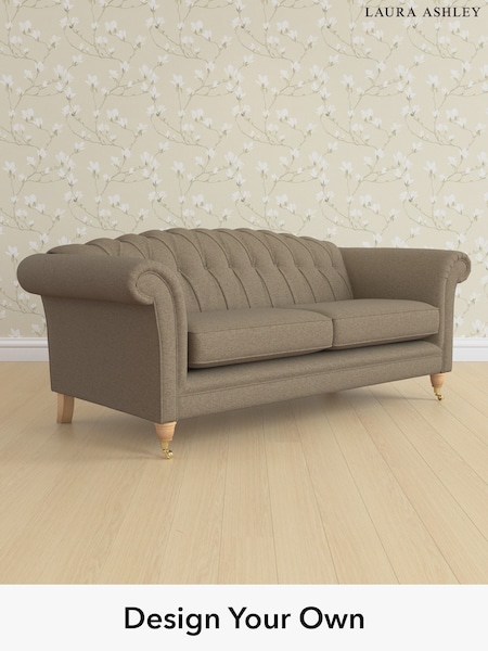 Harley/Truffle Natural Gloucester Button Back By Laura Ashley (W47327) | £1,675