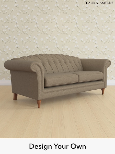 Harley/Truffle Natural Gloucester Button Back By Laura Ashley (W47327) | £1,675