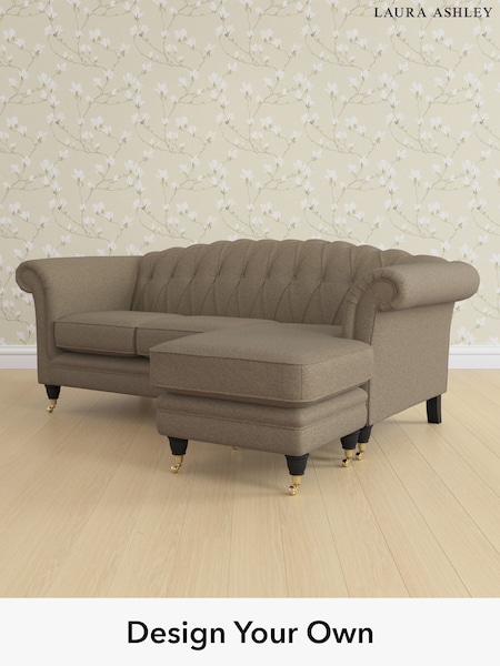 Harley/Truffle Natural Gloucester Button Back By Laura Ashley (W47327) | £2,100