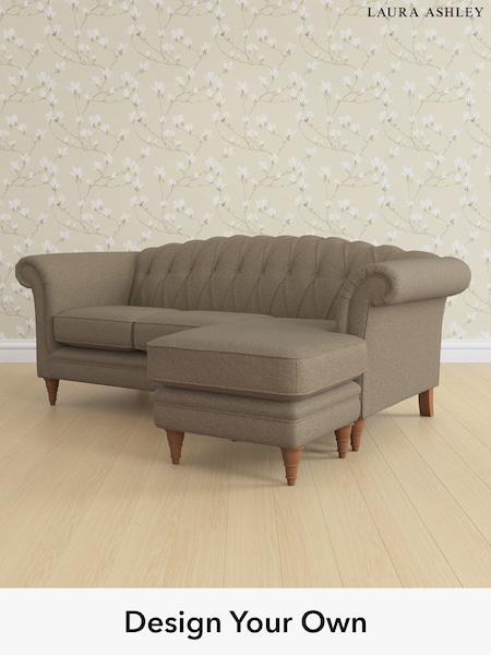 Harley/Truffle Natural Gloucester Button Back By Laura Ashley (W47327) | £2,100