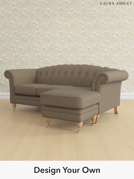 Harley/Truffle Natural Gloucester Button Back By Laura Ashley (W47327) | £2,100