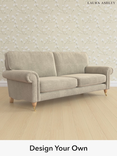 Lundar Chenille/Truffle Natural Kingston By Laura Ashley (W47332) | £1,425