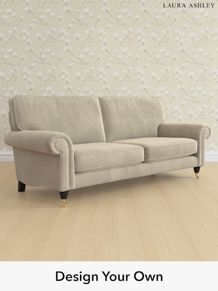 Lundar Chenille/Truffle Natural Kingston By Laura Ashley (W47332) | £1,425