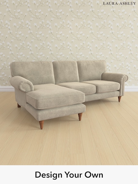 Lundar Chenille/Truffle Natural Kingston By Laura Ashley (W47332) | £2,125
