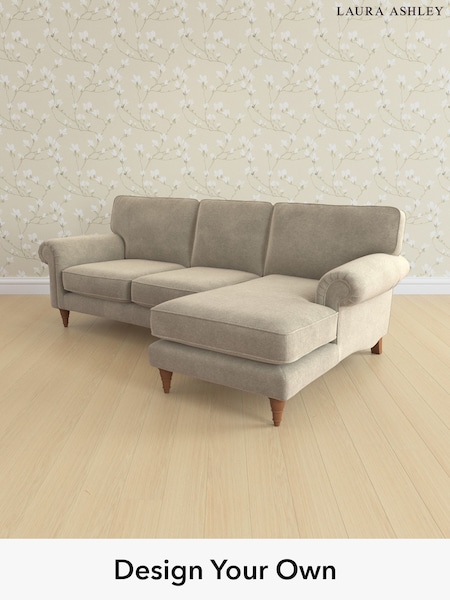 Lundar Chenille/Truffle Natural Kingston By Laura Ashley (W47332) | £2,125