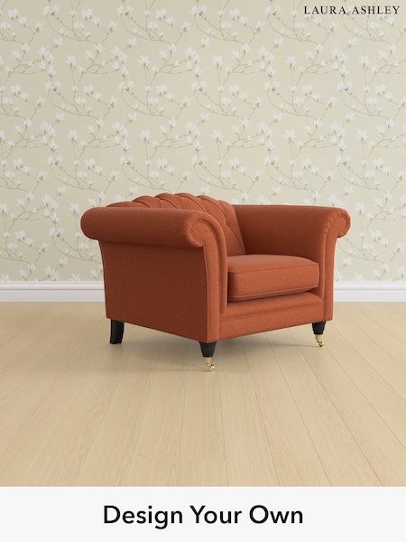 Harley/Terracotta Orange Gloucester Button Back By Laura Ashley (W47338) | £1,050