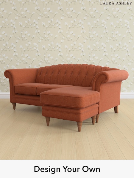 Harley/Terracotta Orange Gloucester Button Back By Laura Ashley (W47338) | £2,100