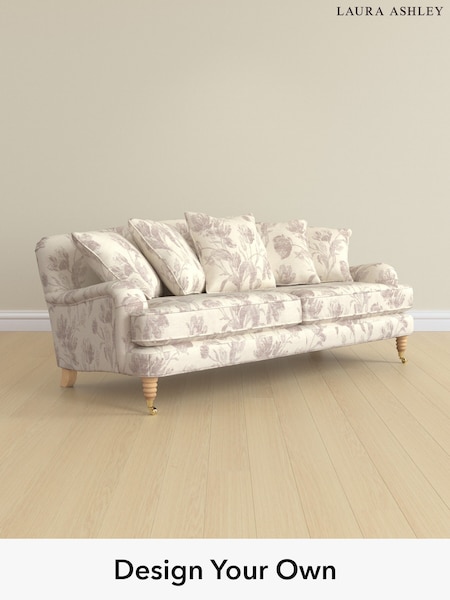 Gosford Weave/Dusky Plum Purple Lynden Scatter Back By Laura Ashley (W47378) | £1,475