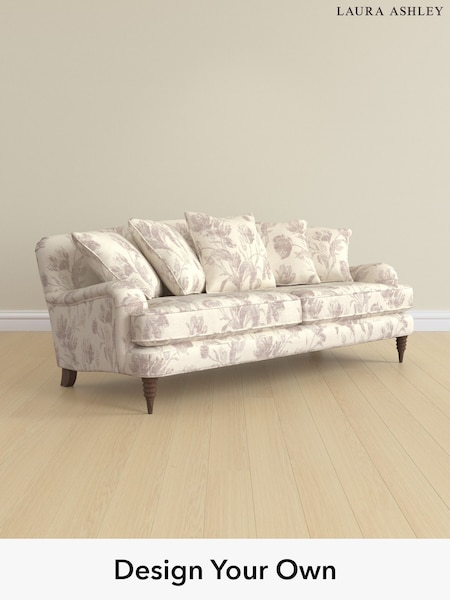 Gosford Weave/Dusky Plum Purple Lynden Scatter Back By Laura Ashley (W47378) | £1,475