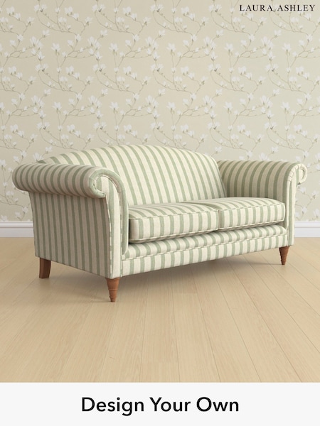 Kinsham Stripe/Hedgerow Green Gloucester By Laura Ashley (W47385) | £1,325