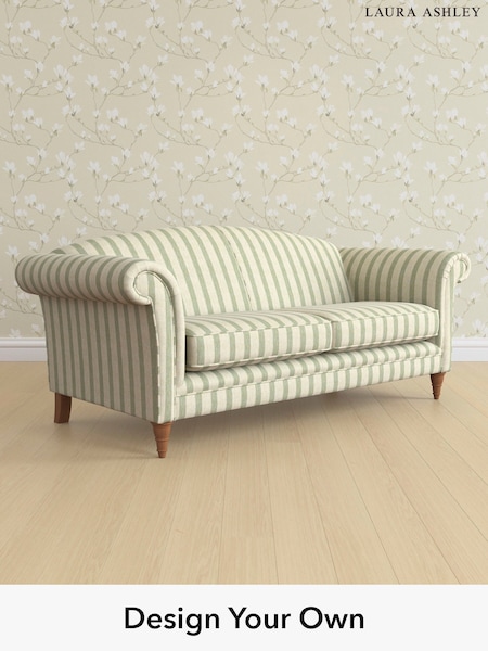 Kinsham Stripe/Hedgerow Green Gloucester By Laura Ashley (W47385) | £1,425